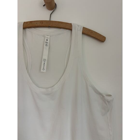 Lululemon Womens Tank Top Size 14 White Sleeveless Racer Back - Picture 3 of 6